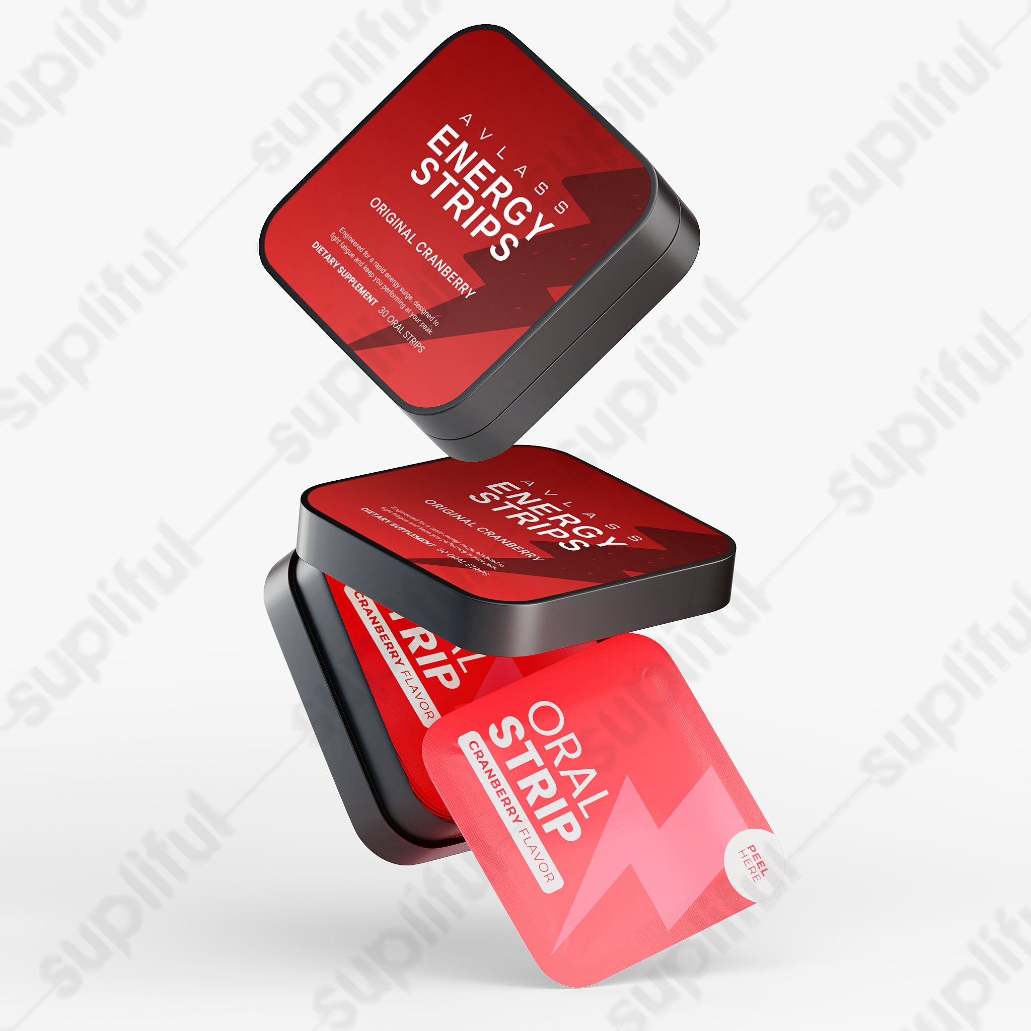 Avlass Energy Strips (Original Cranberry)