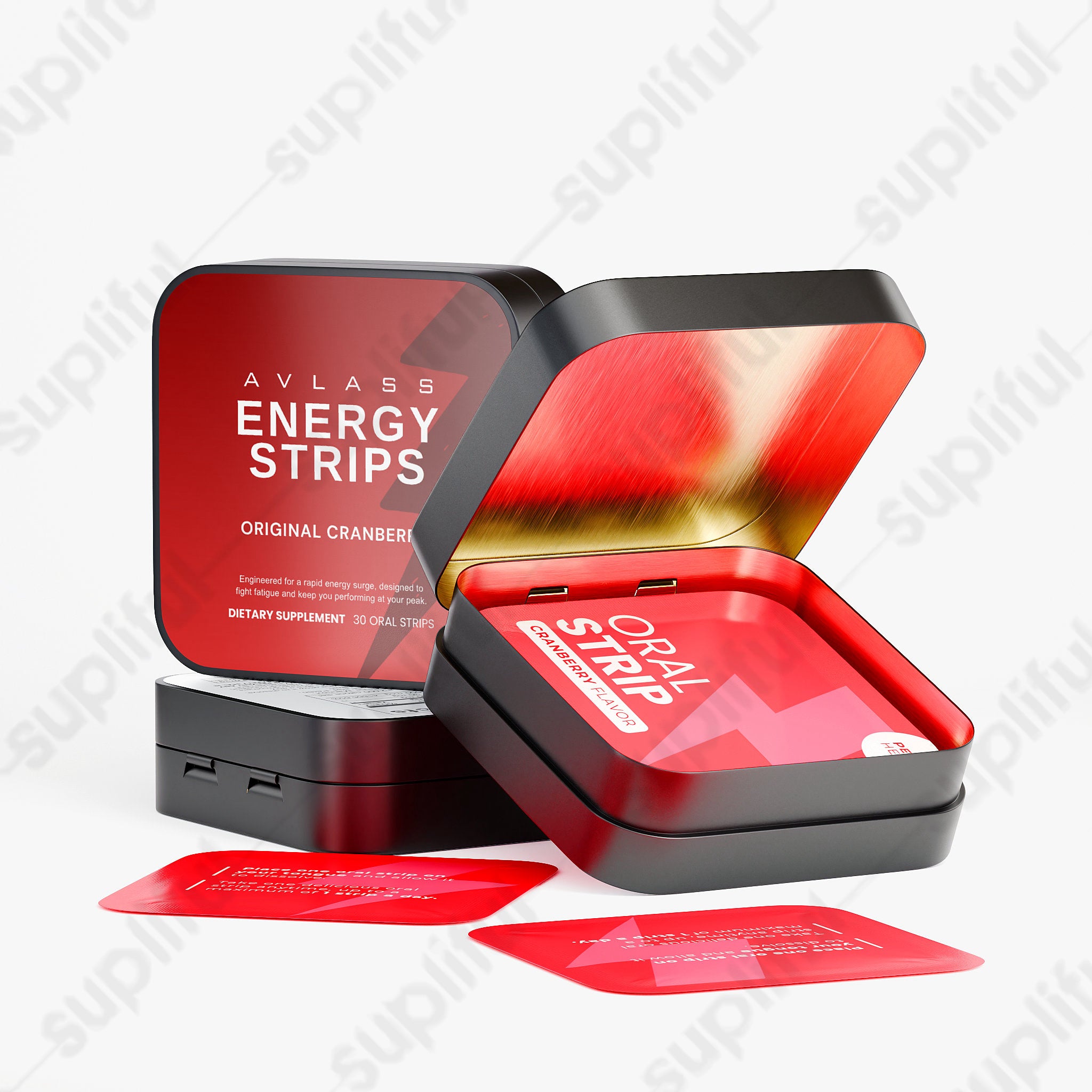 Avlass Energy Strips (Original Cranberry)